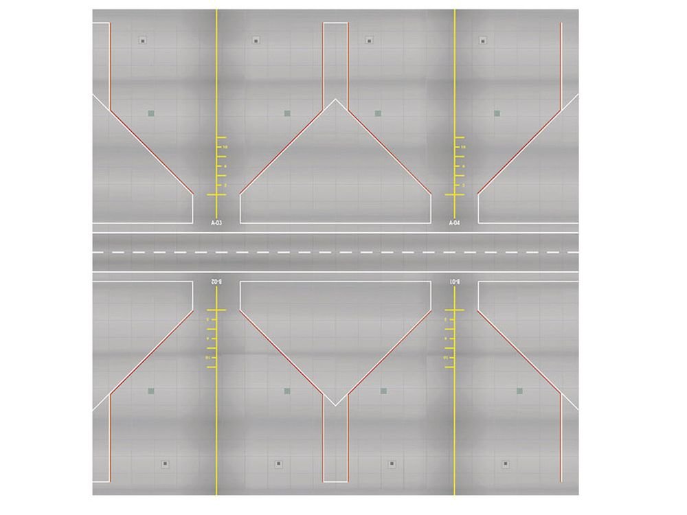 Airport Apron/Tower Cardboard Ground Plates for 1/200 Scale Models by Herpa view 3
