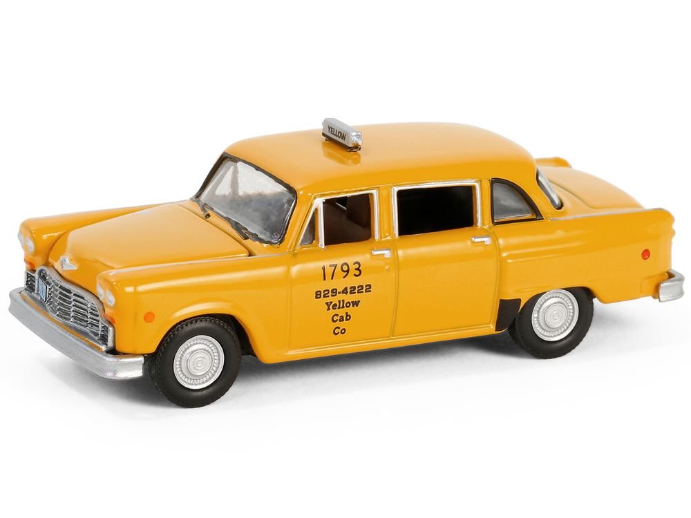 1980 Checker Taxicab "Yellow Cab Co. #1793" Yellow "Ferris Bueller's Day Off" (1986) Movie "Hollywood Series" Release 42 1/64 Diecast Model Car by Greenlight view 2