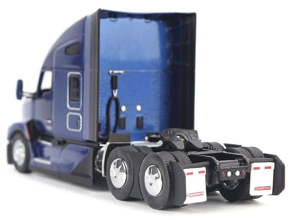 Kenworth T680 Truck Tractor Deep Cerulean Blue Metallic "Transport Series" 1/50 Diecast Model by Diecast Masters view 5