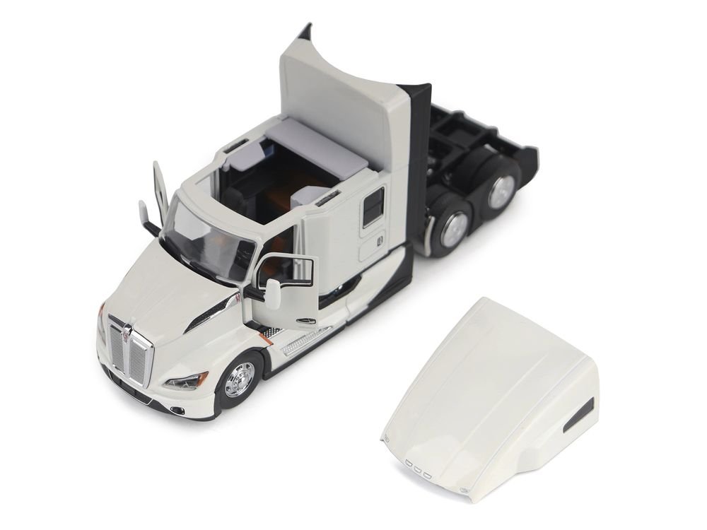 Kenworth T680 Truck Tractor Pearl White "Transport Series" 1/50 Diecast Model by Diecast Masters view 2