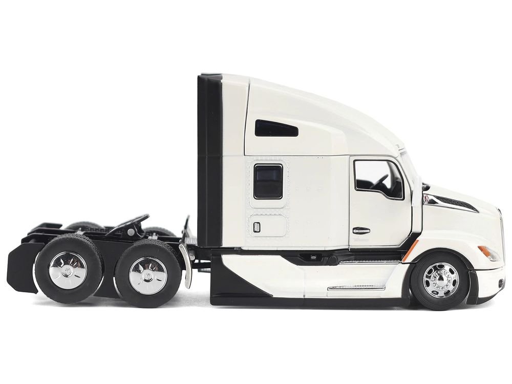 Kenworth T680 Truck Tractor Pearl White "Transport Series" 1/50 Diecast Model by Diecast Masters view 3