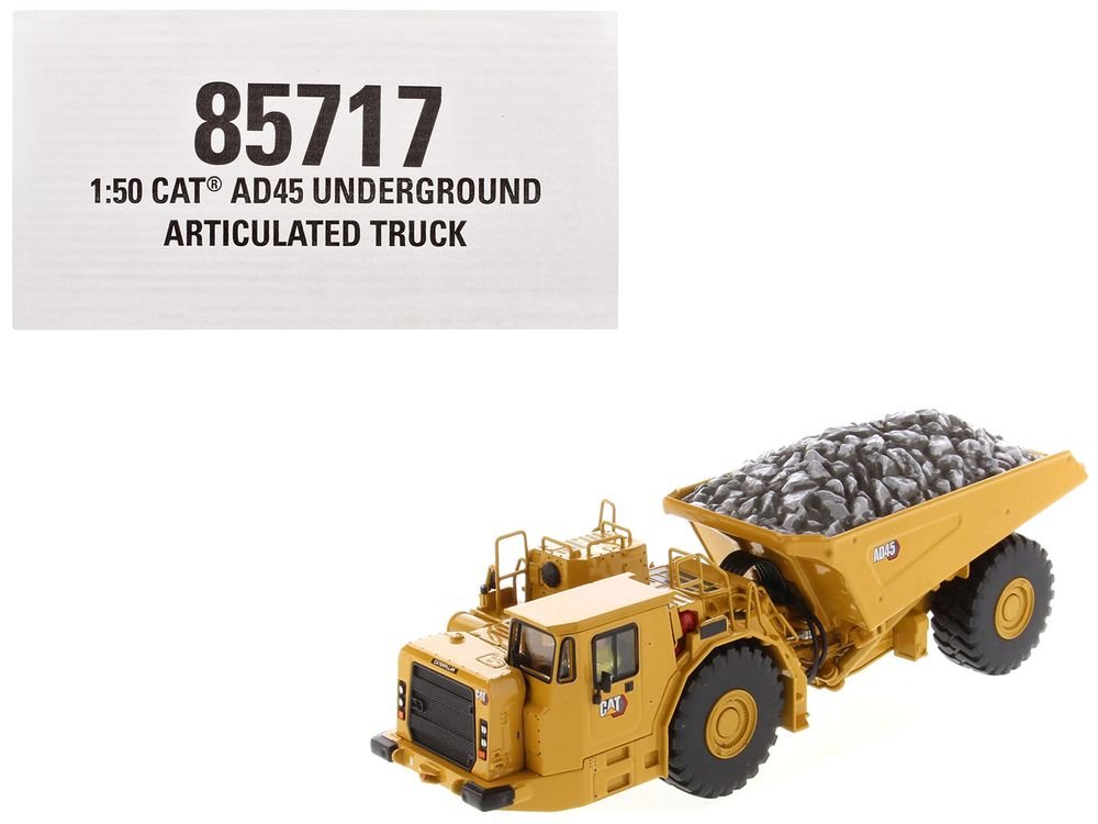 CAT Caterpillar AD45 Underground Articulated Truck Yellow "High Line" Series 1/50 Diecast Model by Diecast Masters