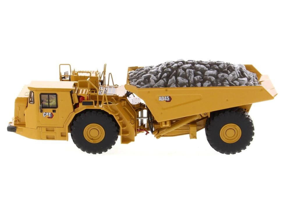 CAT Caterpillar AD45 Underground Articulated Truck Yellow "High Line" Series 1/50 Diecast Model by Diecast Masters view 4