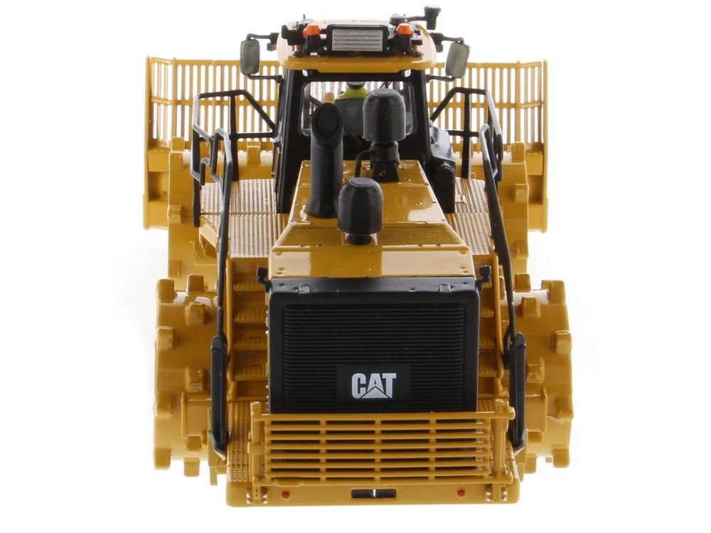 CAT Caterpillar 836 Landfill Compactor Yellow "High Line" Series 1/50 Diecast Model by Diecast Masters view 4
