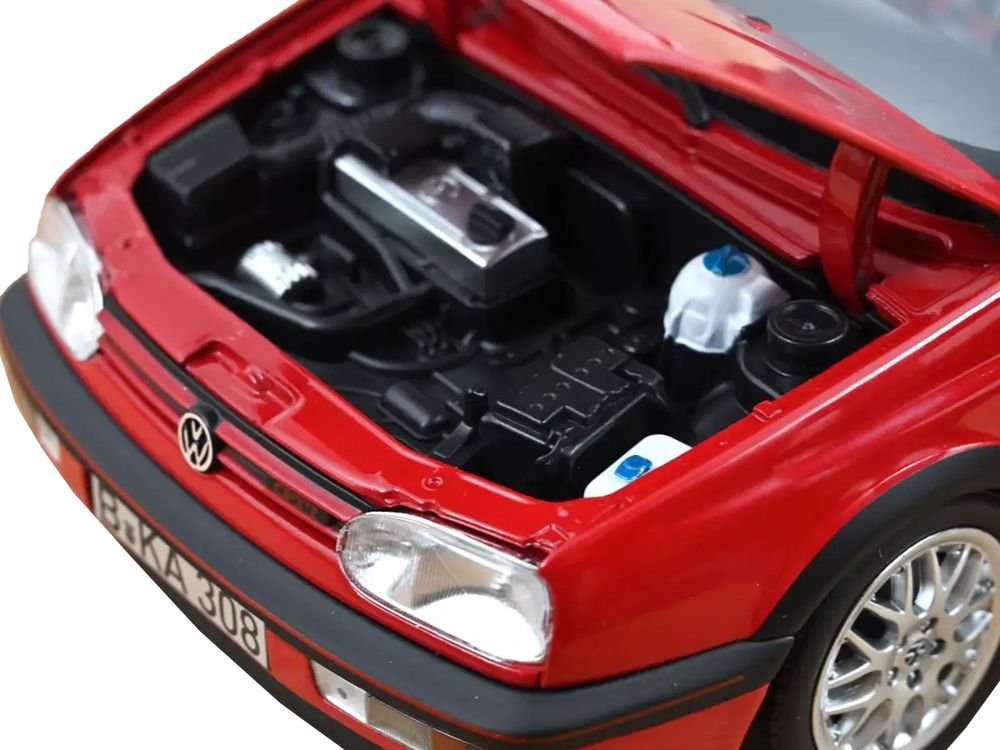 1996 Volkswagen Golf GTI "20 Years Anniversary Edition" Flash Red 1/18 Diecast Model Car by Norev view 2