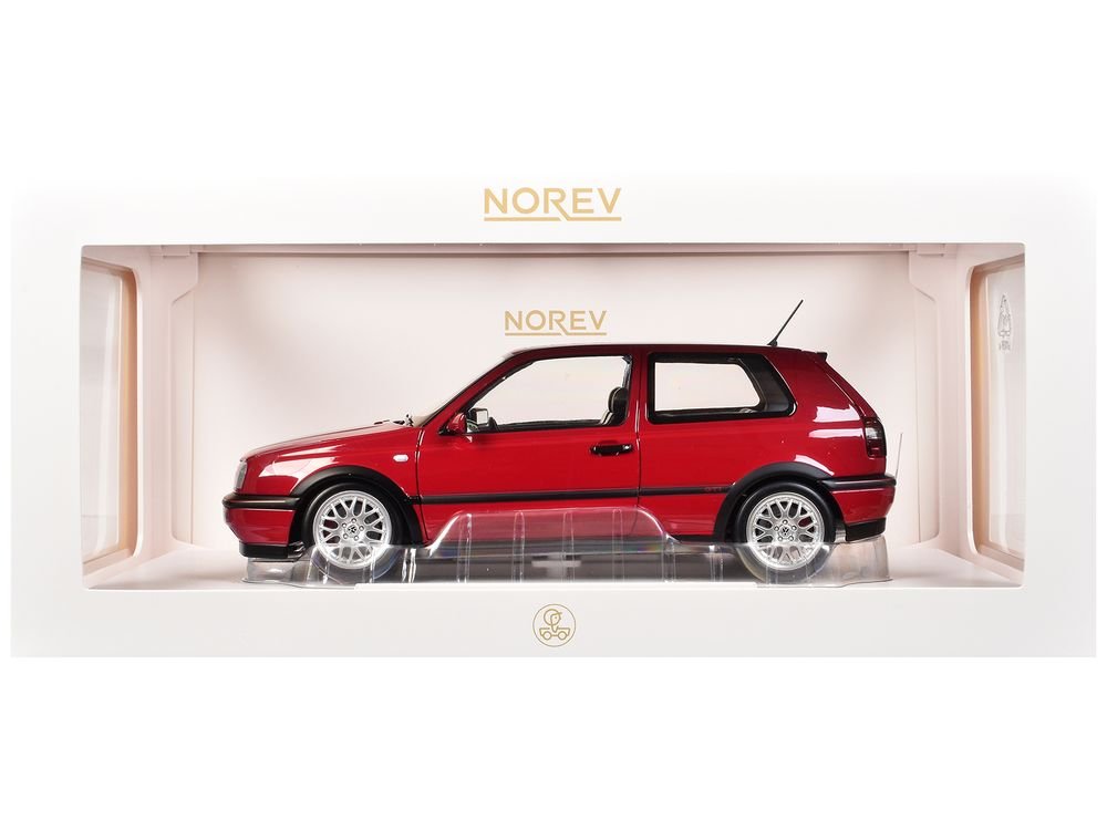 1996 Volkswagen Golf GTI "20 Years Anniversary Edition" Flash Red 1/18 Diecast Model Car by Norev view 4