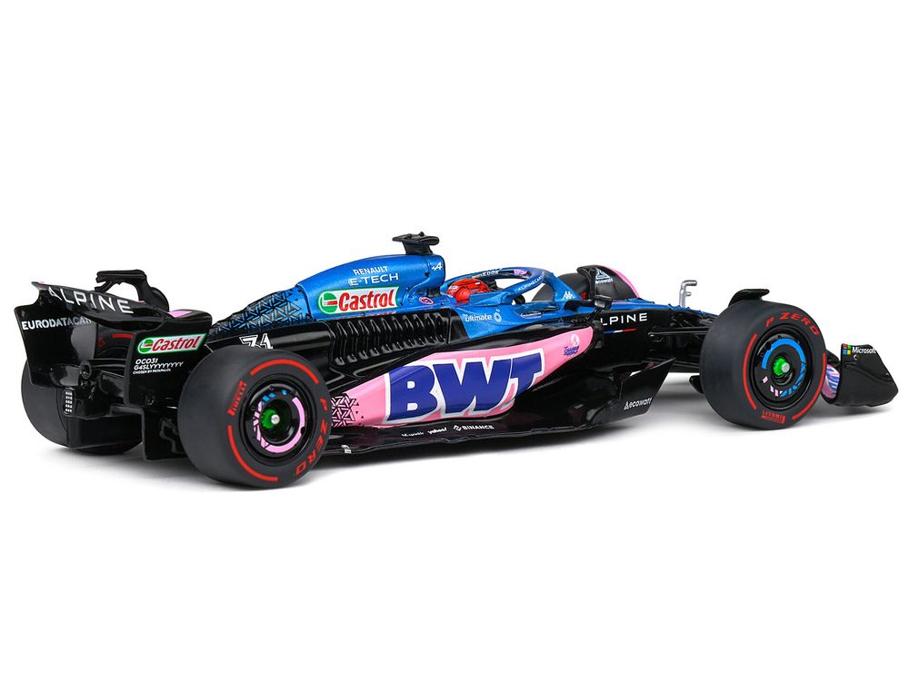 Alpine A523 #31 Esteban Ocon "BWT" 3rd Place "Formula One F1" Monaco GP (2023) 1/43 Diecast Model Car by Solido view 3
