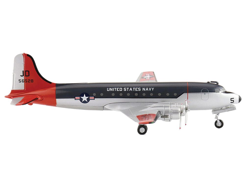 Douglas R5D-3 Skymaster Transport Aircraft "Operation Deep Freeze" (1950s) United States Navy "Airliner Series" 1/200 Diecast Model by Hobby Master view 2