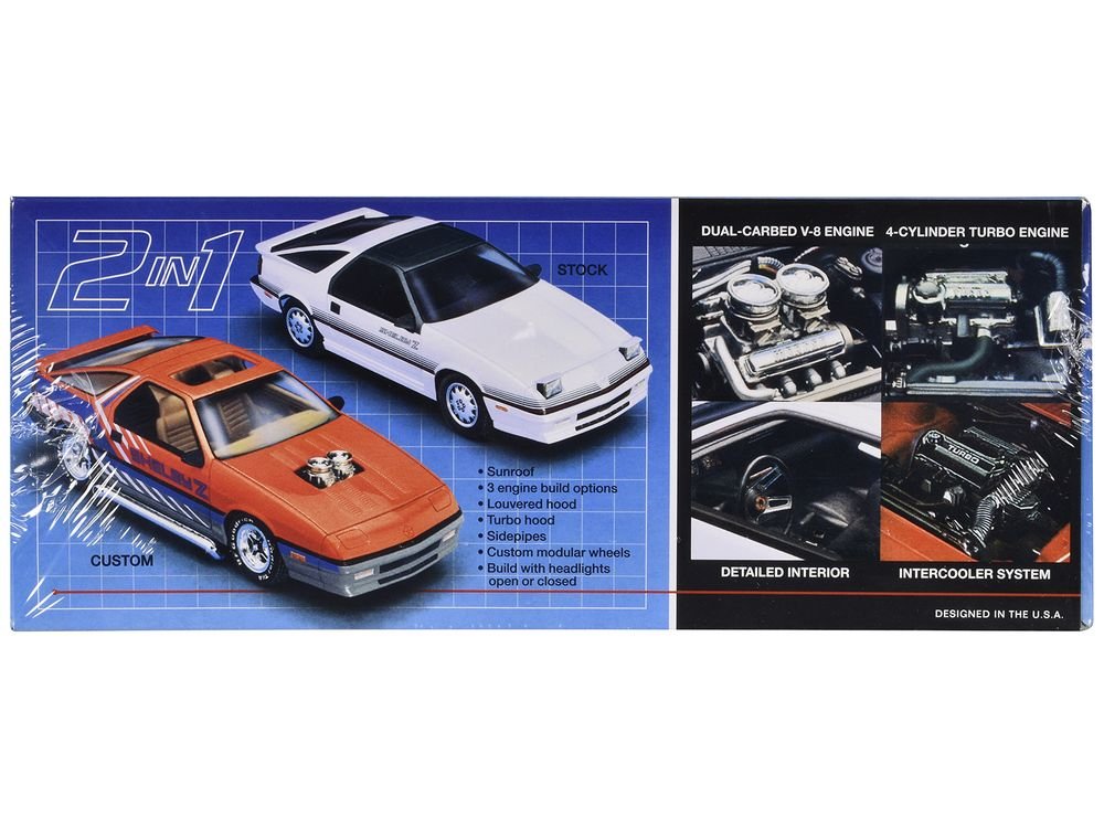 Skill 2 Model Kit 1988 Dodge Shelby Daytona Z 2-in-1 Kit 1/25 Scale Model by MPC view 2