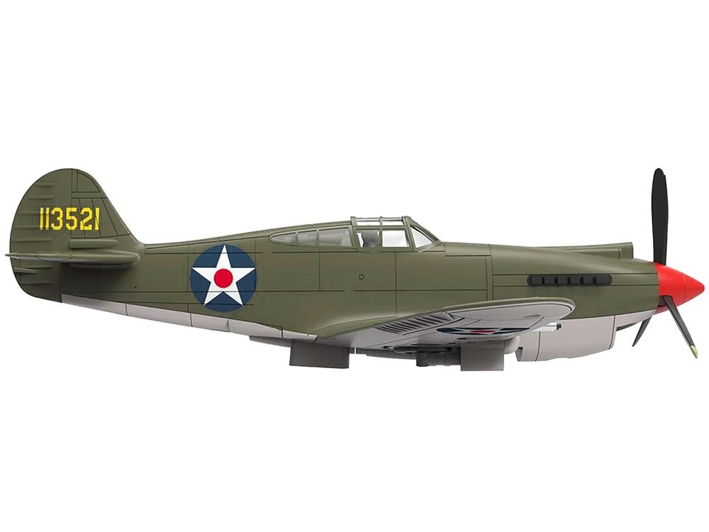 Curtiss P-40B Warhawk Aircraft "Hawaii" (1945) United States Army Air Forces "Planes of World War II" Series 1/72 Diecast Model Airplane by Luppa view 2