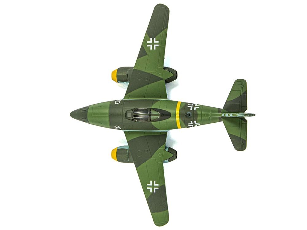 Messerschmitt Me 262 Fighter Aircraft "White 8 258 aerial victory ace Walter Nowotny Kommando Nowotny Germany" (1944) German Luftwaffe 1/72 Diecast Model Airplane by Luppa view 2