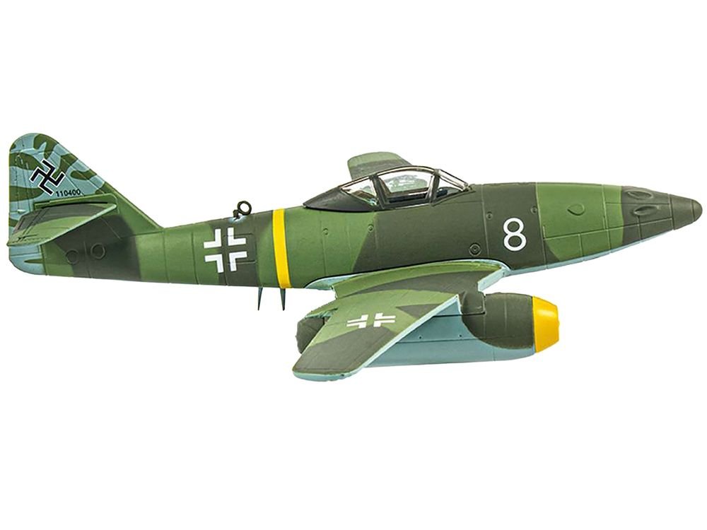 Messerschmitt Me 262 Fighter Aircraft "White 8 258 aerial victory ace Walter Nowotny Kommando Nowotny Germany" (1944) German Luftwaffe 1/72 Diecast Model Airplane by Luppa view 3