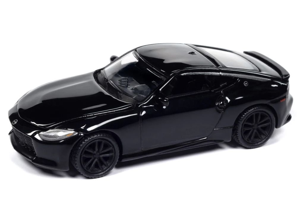 2023 Nissan Z Black Diamond "Import Legends" Series 1/64 Diecast Model Car by Auto World view 2