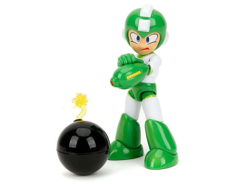 Hyper Bomb 4.5" Moveable Figure with Accessories and Alternate Head and Hands "Mega Man" (1987) Video Game Model by Jada view 2