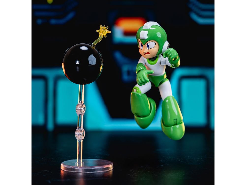Hyper Bomb 4.5" Moveable Figure with Accessories and Alternate Head and Hands "Mega Man" (1987) Video Game Model by Jada view 5
