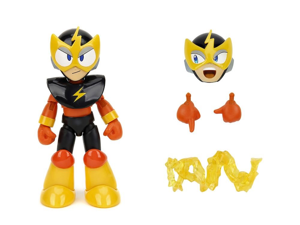 Elec Man 4.5" Moveable Figure with Accessories and Alternate Head and Hands "Mega Man" (1987) Video Game Model by Jada view 2