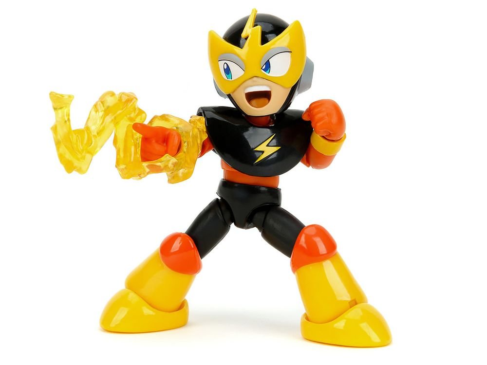 Elec Man 4.5" Moveable Figure with Accessories and Alternate Head and Hands "Mega Man" (1987) Video Game Model by Jada view 3