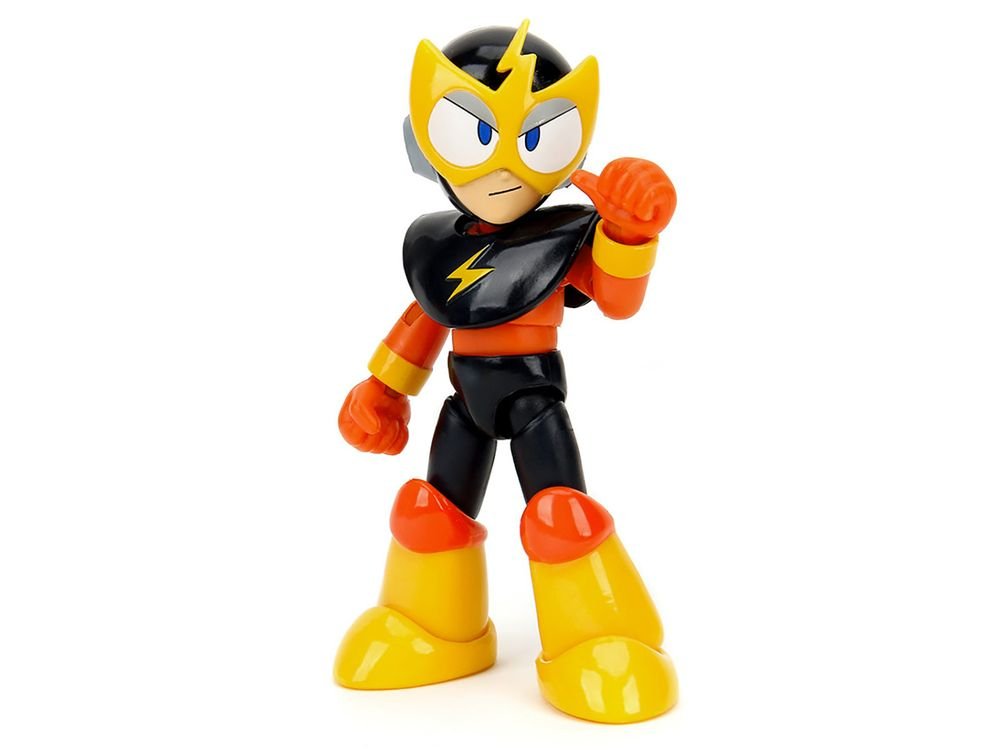 Elec Man 4.5" Moveable Figure with Accessories and Alternate Head and Hands "Mega Man" (1987) Video Game Model by Jada view 4