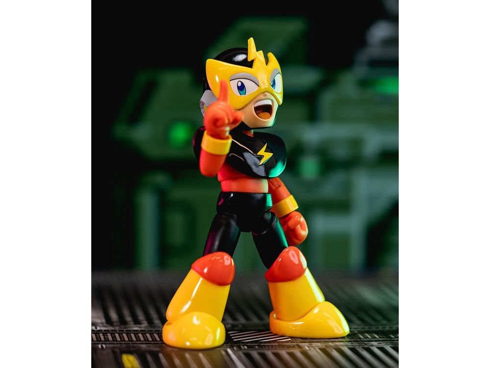Elec Man 4.5" Moveable Figure with Accessories and Alternate Head and Hands "Mega Man" (1987) Video Game Model by Jada view 5