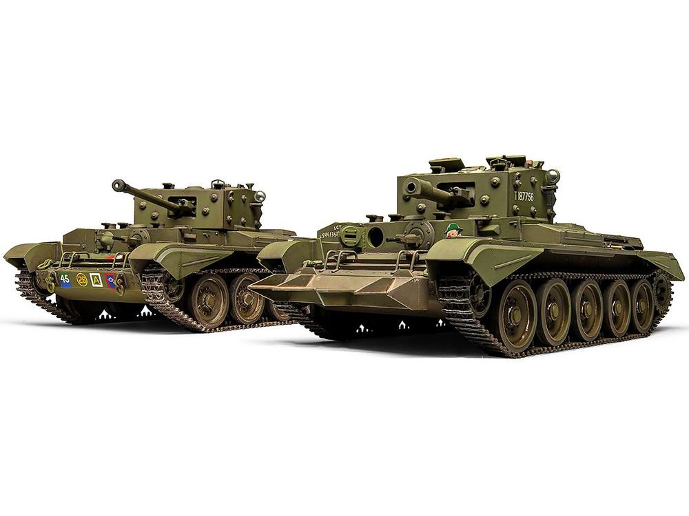 Level 3 Model Kit Cromwell Mk.IV / Mk.VI Cruiser Tank with 2 Scheme Options 1/35 Plastic Model Kit by Airfix view 2