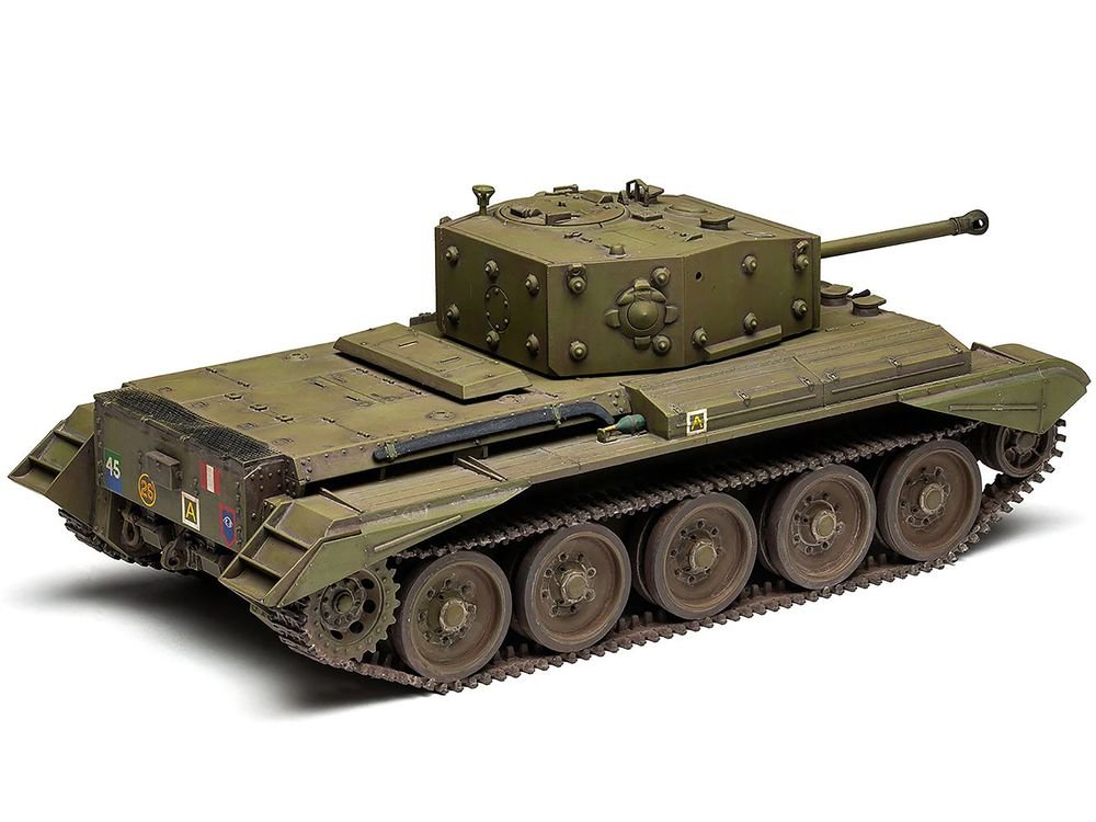 Level 3 Model Kit Cromwell Mk.IV / Mk.VI Cruiser Tank with 2 Scheme Options 1/35 Plastic Model Kit by Airfix view 4