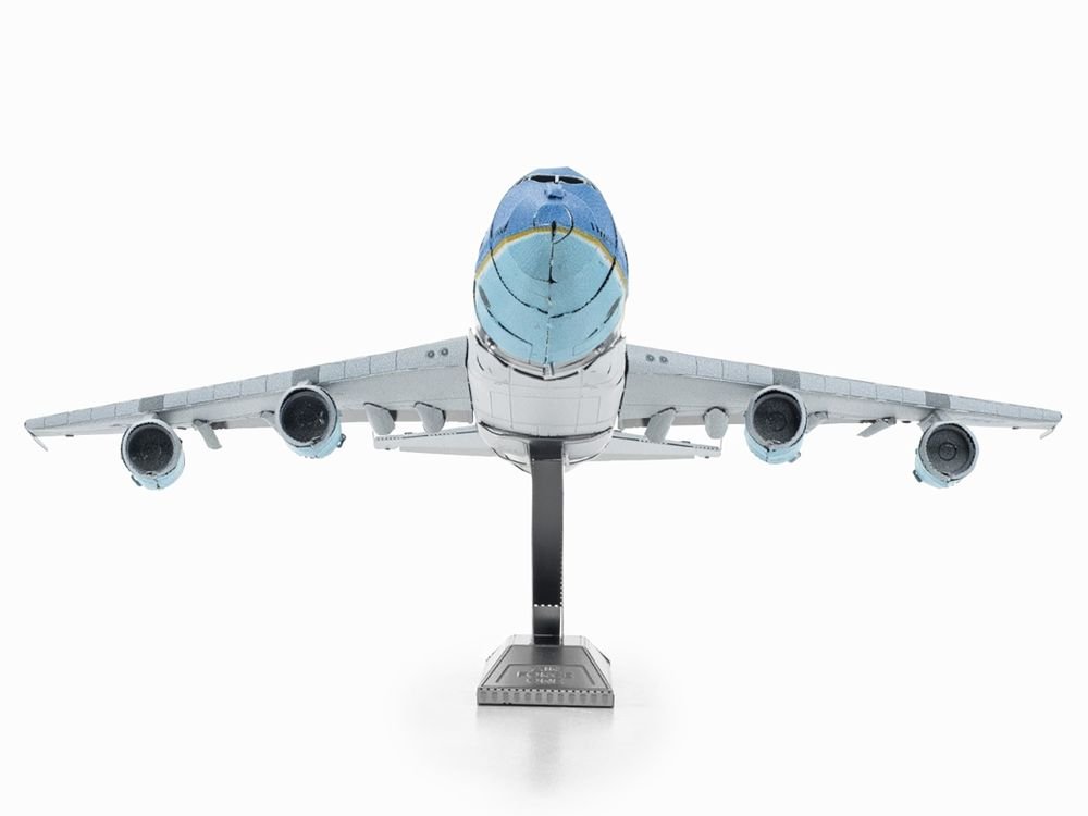 Model Kit Boeing 747 Transport Aircraft "Air Force One Presidential Plane" United States Air Force (Moderate Difficulty) Steel Model by Metal Earth view 4