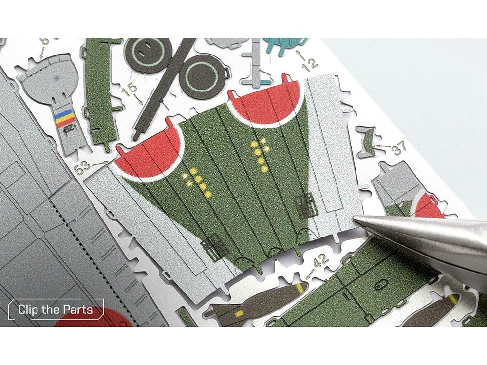 Model Kit Mitsubishi A6M Zero Fighter Aircraft "World War II" Imperial Japanese Navy (Moderate Difficulty) Steel Model by Metal Earth view 4
