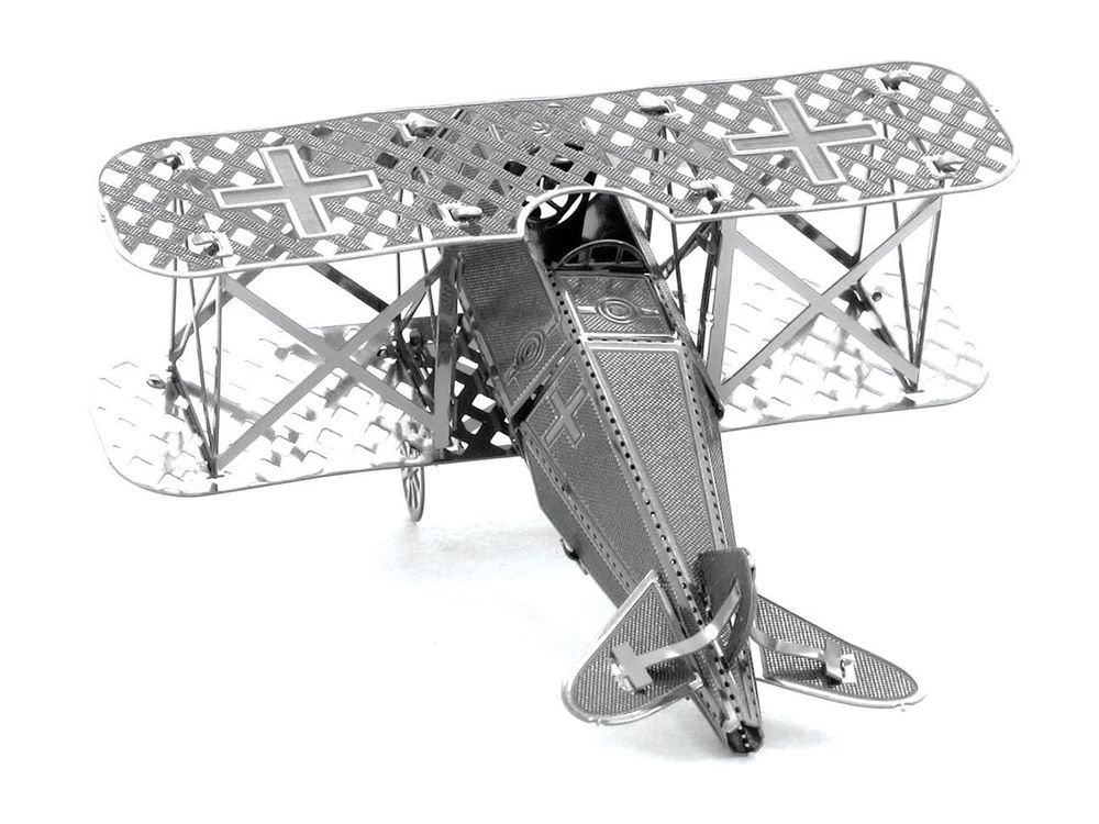 Model Kit Fokker D-VII Fighter Aircraft "Imperial German Army" (Easy Difficulty) Steel Model by Metal Earth view 2