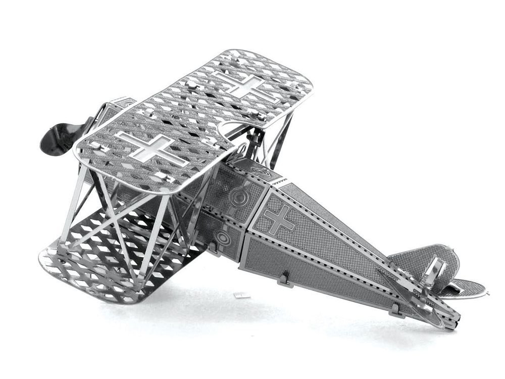 Model Kit Fokker D-VII Fighter Aircraft "Imperial German Army" (Easy Difficulty) Steel Model by Metal Earth view 4