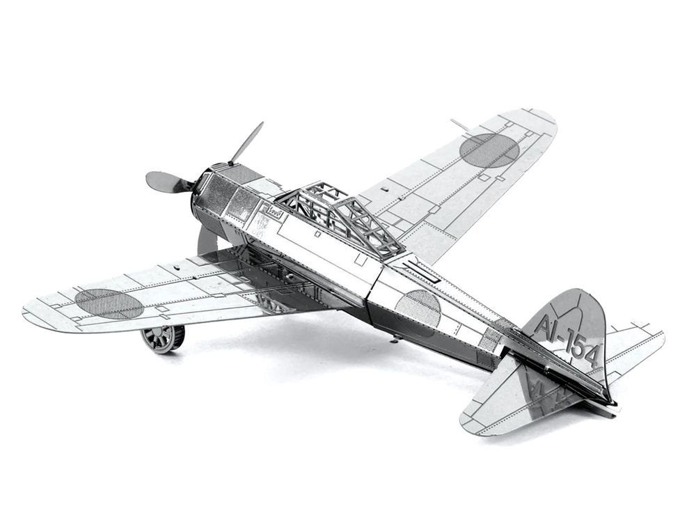 Model Kit Mitsubishi Zero Fighter Aircraft "Imperial Japanese Navy Air Service" (Moderate Difficulty) Steel Model by Metal Earth view 4