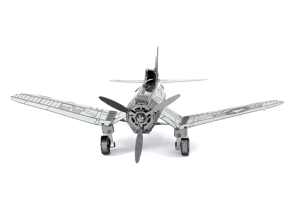 Model Kit Vought F4U Corsair Fighter Aircraft "United States Navy" (Moderate Difficulty) Steel Model by Metal Earth view 3