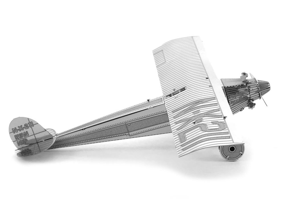 Model Kit Spirit Of Saint Louis Monoplane Aircraft (Moderate Difficulty) Steel Model by Metal Earth view 2