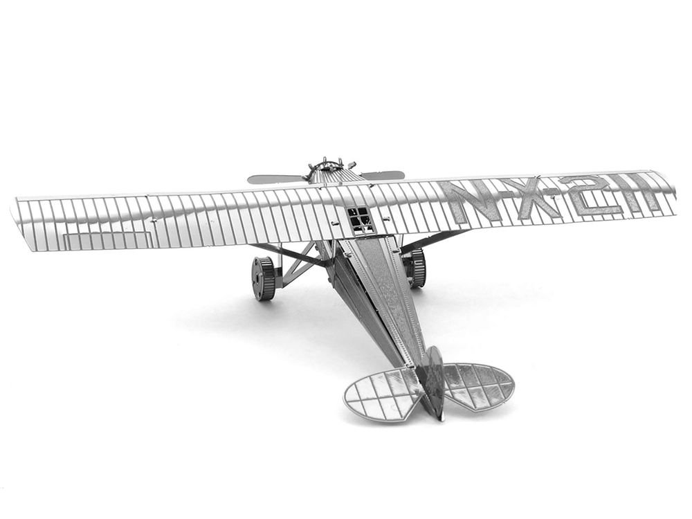 Model Kit Spirit Of Saint Louis Monoplane Aircraft (Moderate Difficulty) Steel Model by Metal Earth view 3