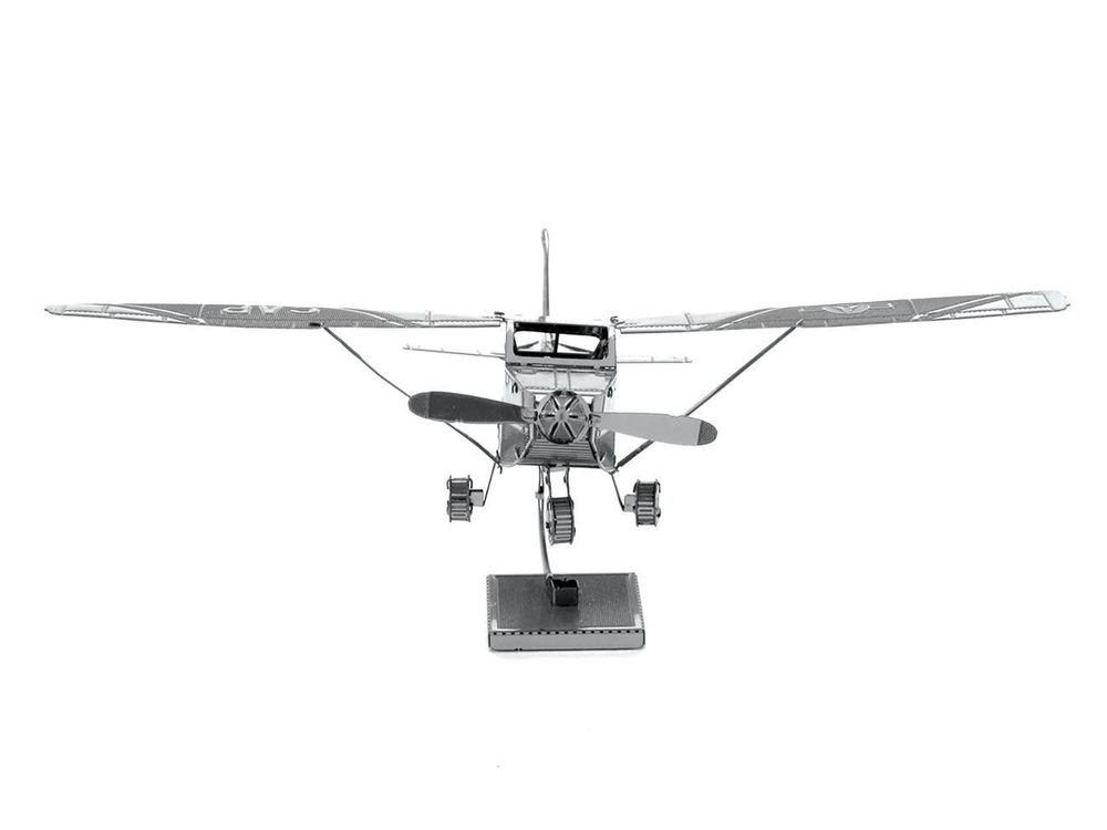 Model Kit Cessna 172 Skyhawk Aircraft (Moderate Difficulty) Steel Model by Metal Earth view 4