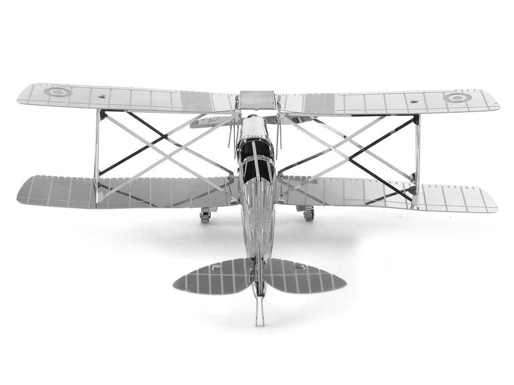 Model Kit De Havilland Tiger Moth Trainer Aircraft (Moderate Difficulty) Steel Model by Metal Earth view 4