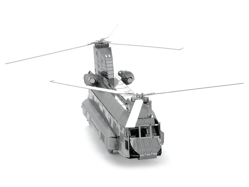 Model Kit Boeing CH-47 Chinook Transport Helicopter (Moderate Difficulty) Steel Model by Metal Earth view 3