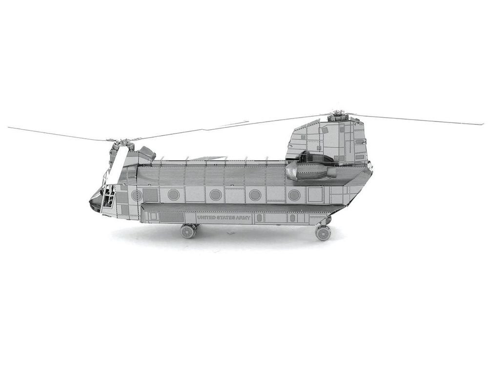 Model Kit Boeing CH-47 Chinook Transport Helicopter (Moderate Difficulty) Steel Model by Metal Earth view 4