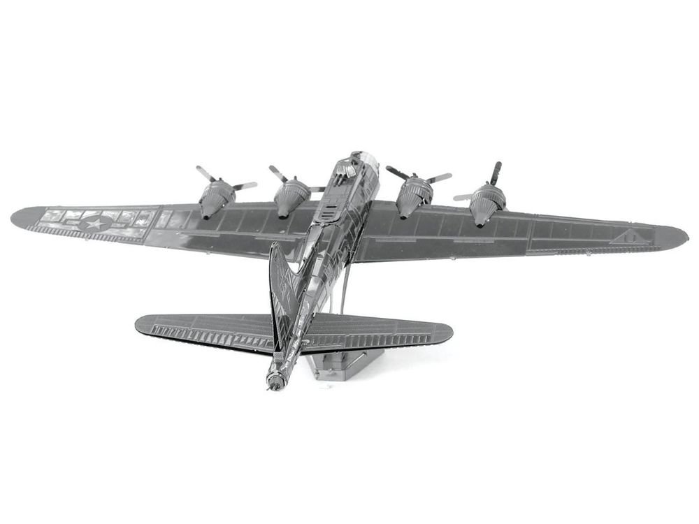 Model Kit Boeing B-17 Flying Fortress Bomber Aircraft (Moderate Difficulty) Steel Model by Metal Earth view 4