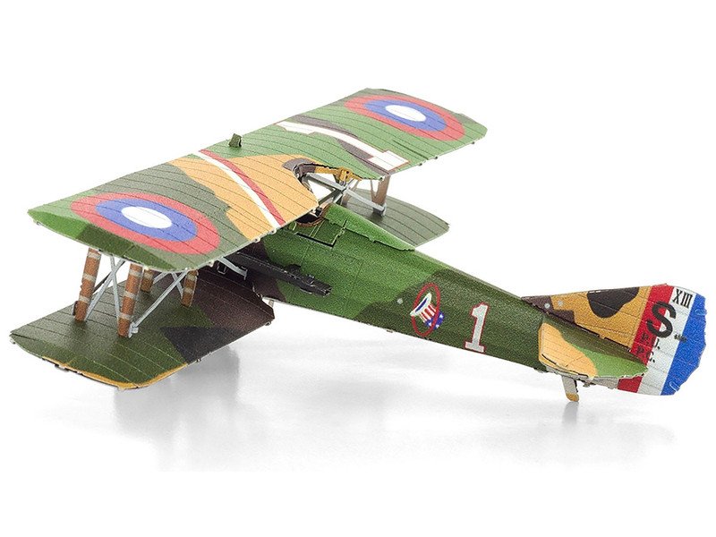 Model Kit SPAD S.XIII Fighter Aircraft "World War I" French Air Force (Moderate Difficulty) Steel Model by Metal Earth view 3