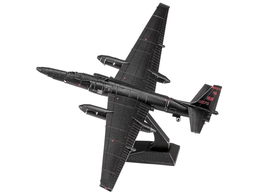 Model Kit Lockheed Martin U-2 Dragon Lady Aircraft "United States Air Force" (Moderate Difficulty) Steel Model by Metal Earth view 2