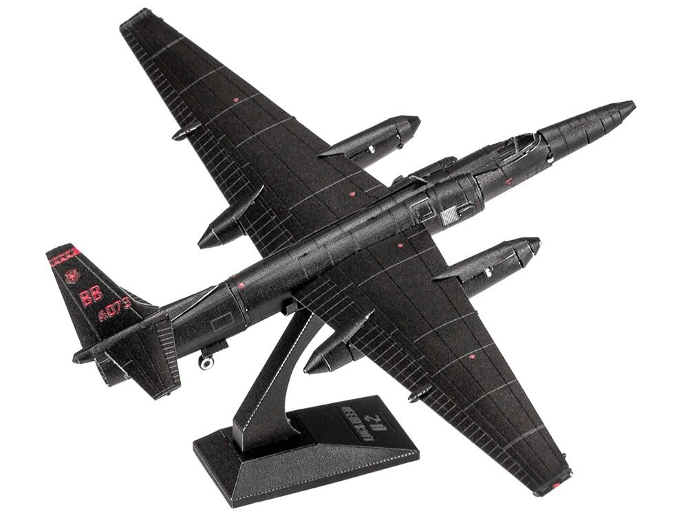 Model Kit Lockheed Martin U-2 Dragon Lady Aircraft "United States Air Force" (Moderate Difficulty) Steel Model by Metal Earth view 4