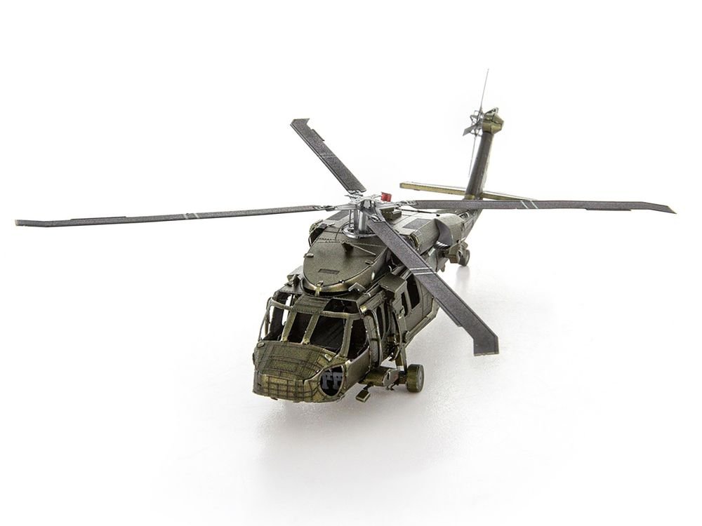 Model Kit Sikorsky Black Hawk Helicopter "United States Army" (Moderate Difficulty) Steel Model by Metal Earth view 2