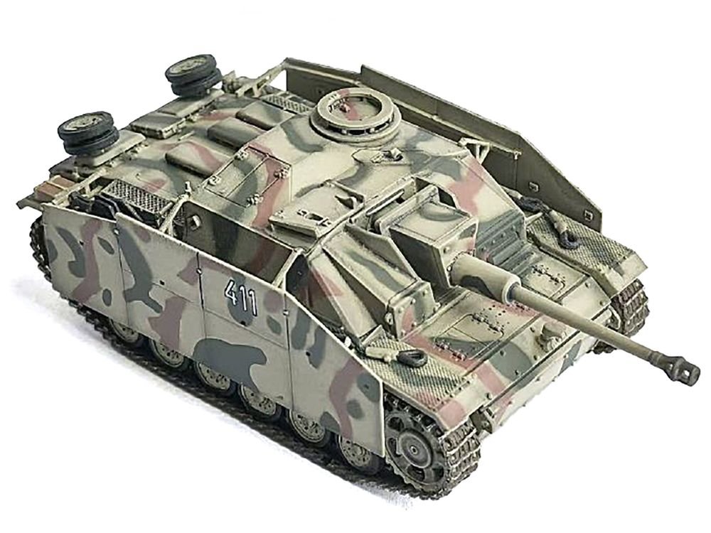 Germany StuG.III Ausf.G Early Production Tank with Schurzen #411 "Panzer Abteilung 115 Italy" (1943) "NEO Dragon Armor" Series 1/72 Plastic Model by Dragon Models view 3