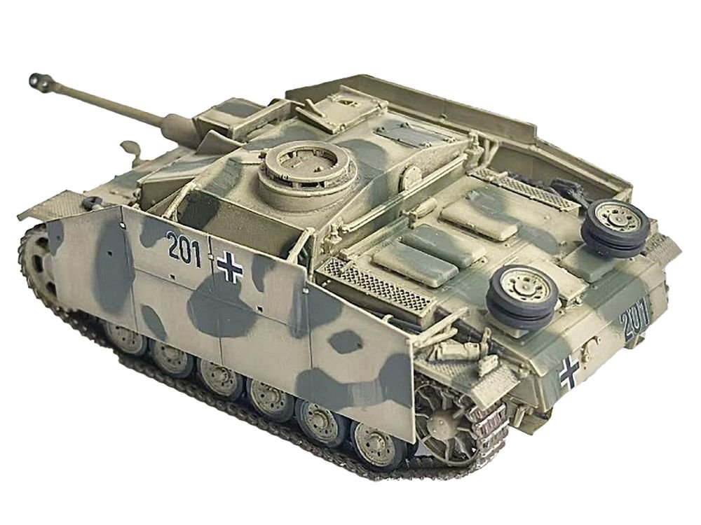 Germany StuG.III Ausf.G Early Production Tank with Schurzen #201 "StuG Brigade 242 Italy" (1943) "NEO Dragon Armor" Series 1/72 Plastic Model by Dragon Models view 2