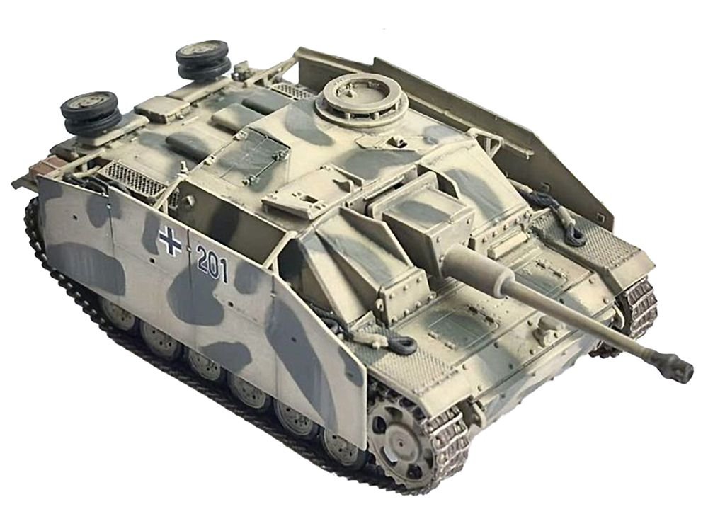 Germany StuG.III Ausf.G Early Production Tank with Schurzen #201 "StuG Brigade 242 Italy" (1943) "NEO Dragon Armor" Series 1/72 Plastic Model by Dragon Models view 3