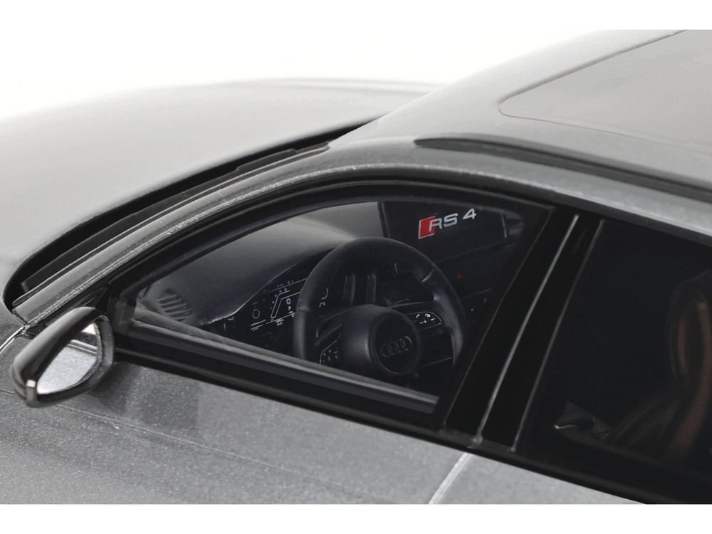 Audi RS 4 Competition Gray Metallic 1/18 Model Car by GT Spirit view 2