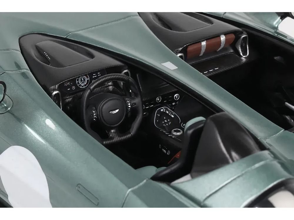 Aston Martin V12 Speedster Green Metallic 1/18 Model Car by GT Spirit view 3