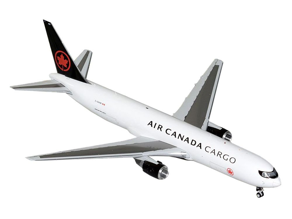 Boeing 767-300F Commercial Aircraft "Air Canada Cargo" (C-GXHM) White with Black Tail "Gemini 200" Series 1/200 Diecast Model Airplane by GeminiJets view 2
