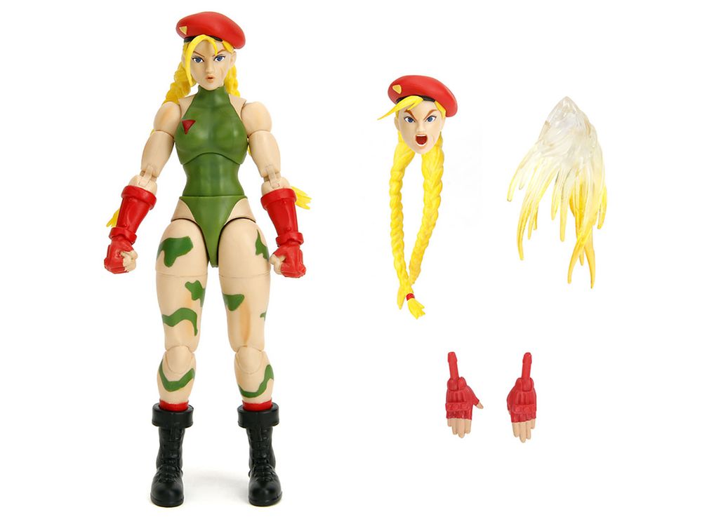 Cammy 6" Moveable Figure with Accessories and Alternate Head and Hands "Ultra Street Fighter II: The Final Challengers" (2017) Video Game Model by Jada view 2