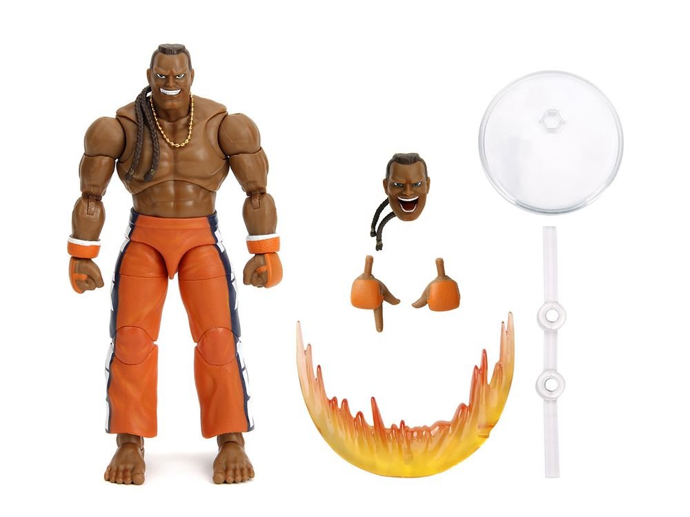 Dee Jay 6" Moveable Figure with Accessories and Alternate Head and Hands "Ultra Street Fighter II: The Final Challengers" (2017) Video Game Model by Jada view 2